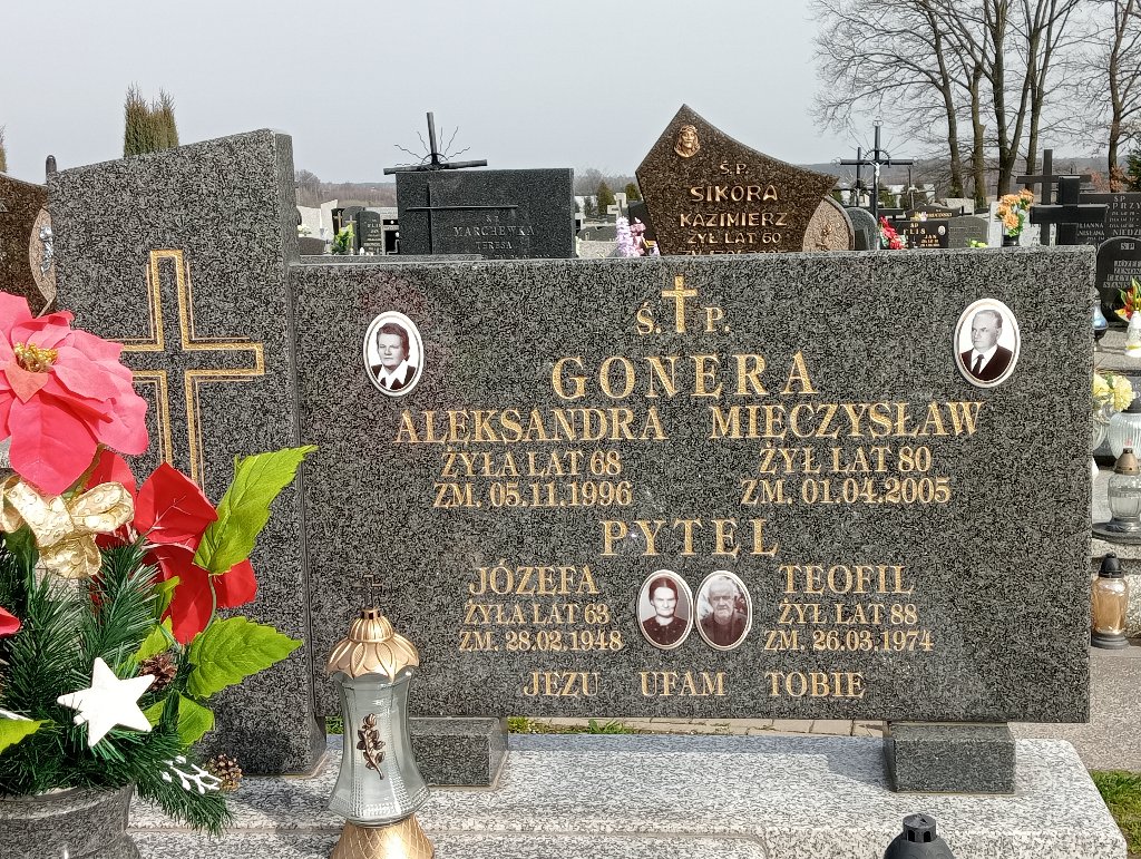 Aleksandra Gonera 1928 Mykanów - Grobonet - Wyszukiwarka osób pochowanych