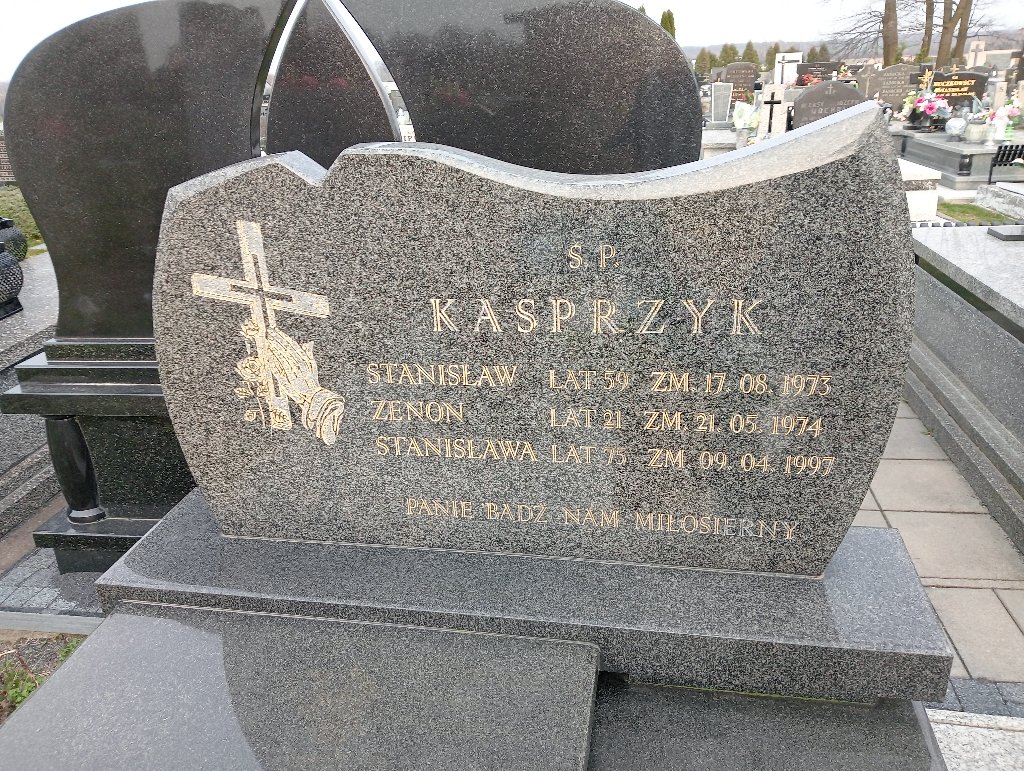 Zenon Kasprzyk Mykanów - Grobonet - Wyszukiwarka osób pochowanych