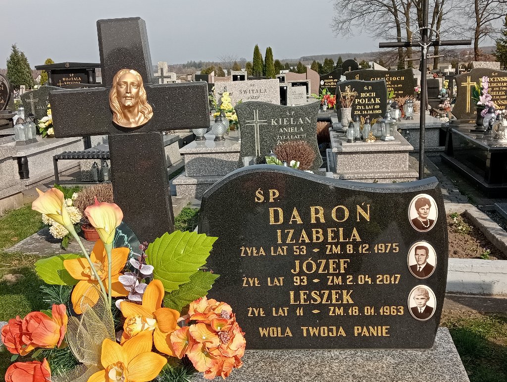 Józef Daroń Mykanów - Grobonet - Wyszukiwarka osób pochowanych
