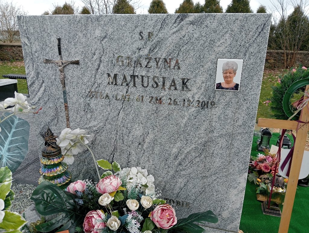Grażyna Matusiak 1958 Mykanów - Grobonet - Wyszukiwarka osób pochowanych