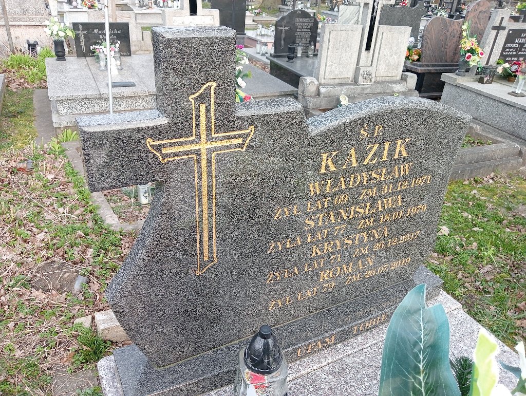 Krystyna Kazik 1946 Mykanów - Grobonet - Wyszukiwarka osób pochowanych