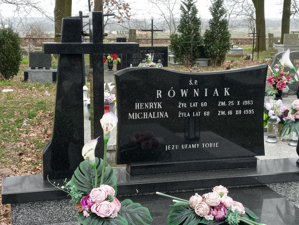 Michalina Równiak 1928 Mykanów - Grobonet - Wyszukiwarka osób pochowanych