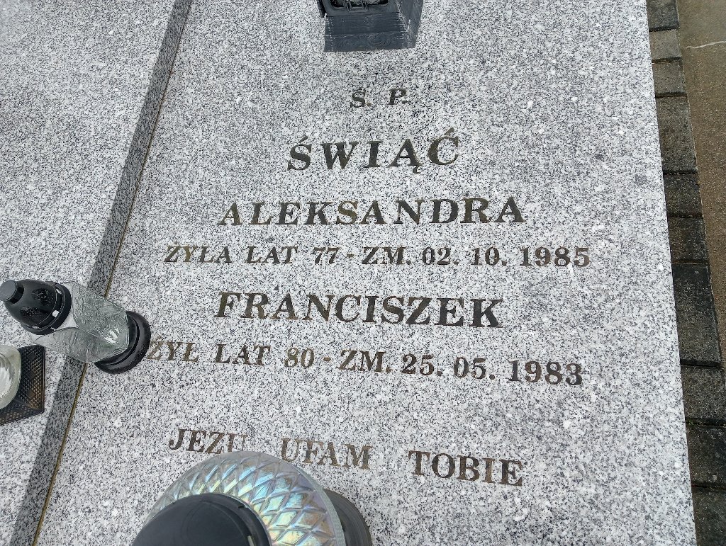 Franciszek Świąć Mykanów - Grobonet - Wyszukiwarka osób pochowanych